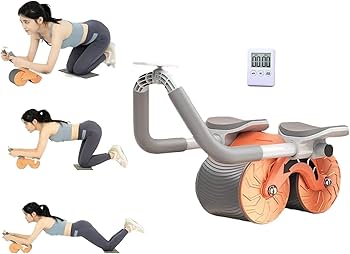 腹筋ローラーウィール 折りたたみ式自動リバウンド腹筋マシン Amazon.co.jp: 男性と女性向けの腹筋ローラーウィール